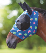 Shires ProGuard Fruit Print Stretch Fly Mask WaterMelon