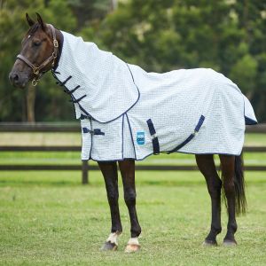 Hy Guard Signature Defence Combo Fly Rug Sheet Detachable Neck White 4'6"-7'0" 