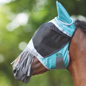Shires Deluxe Fly Mask with Nose Fringe SS22