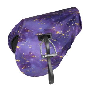 Shires ARMA Waterproof Ride On Saddle Cover - Amethyst
