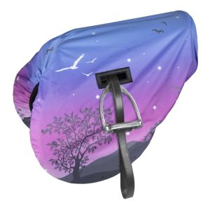 Shires ARMA Waterproof Ride On Saddle Cover - Spring Morning