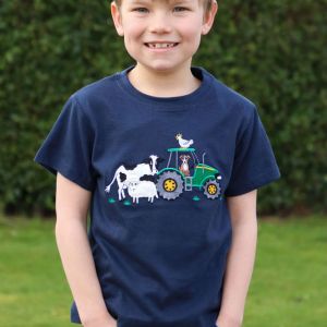 British Country Collection Farmyard Childrens T-Shirt 