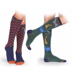 Shires Bamboo Socks - 2 Pack - Adults - Safari