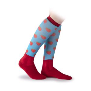 Aubrion Hyde Park Socks - Childs - Strawberry