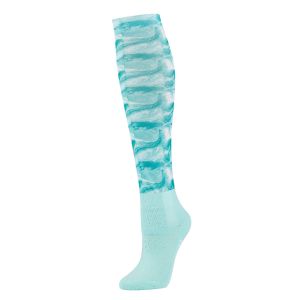 WeatherBeeta Stocking Socks - Turquoise Swirl Marble Print