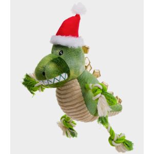 House of Paws Christmas Rope Toy - Jumbo Dino