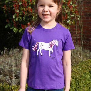 British Country Collection Dancing Unicorn Childs Tee