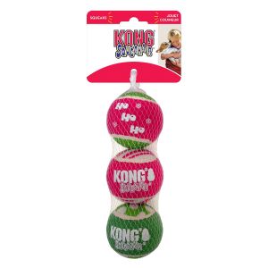 KONG SqueakAir Ball Holiday - Medium x 3 Pack
