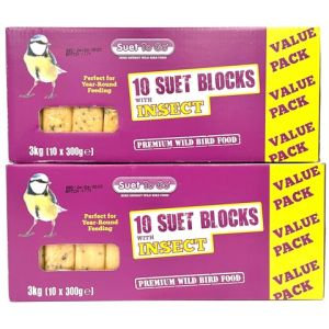 Suet To Go Multi Buy Berry Suet Block Pack 2 x 10 x 300gm Blocks