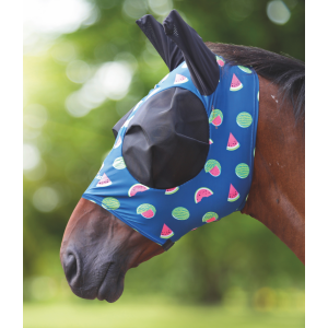 Shires ProGuard Fruit Print Stretch Fly Mask WaterMelon