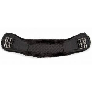 Shires Anti Chafe Dressage Girth With Elastic Black or Brown 