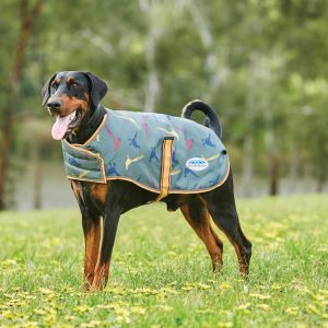 Weatherbeeta ComFITec Premier Free Parka Dog Coat - Medium - Green Pheasant Print