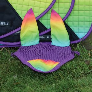 Weatherbeeta Prime Ombre Ear Bonnet - Rainbow