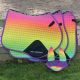 Weatherbeeta Prime Ombre All Purpose Saddle Pad - Rainbow