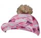 Weatherbeeta Marble Print Hat Silk - Pink Swirl Marble Print