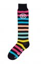 Dublin Single Pack High Riding Socks - Rainbow Stripes - Adults (One Size)