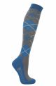 Hy Equestrian - Christmas Argyle Socks (Pack of 3) - Adult 4-8