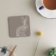 Deckled Edge Melamine Coasters - Pack of 6 - Hare