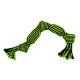 Jolly Pets Knot-n-Chew Squeaker Rope 3 Knot - Green/Black