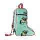 Hy Equestrian Thelwell Collection Trophy Jodhpur Boot Bag - Mint/Pink 