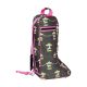 Merry Go Round Boot Bag - Grey/Pink - One Size