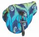 Shires Waterproof Ride On Saddle Cover - Lime Peacock